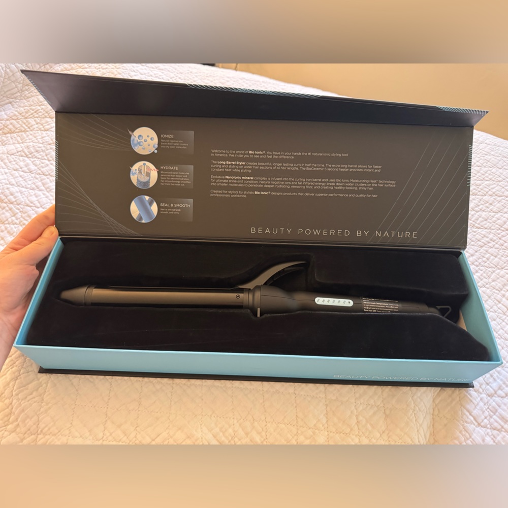 Bioionic 1 1/4 inch pro curling iron long barrel